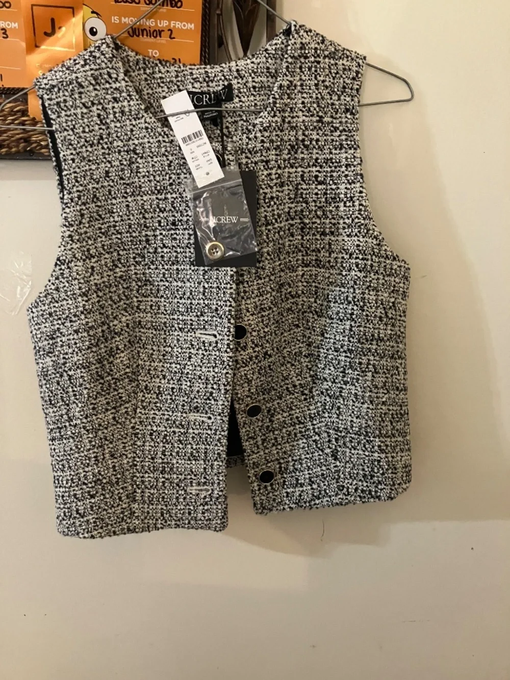 Tweed vest